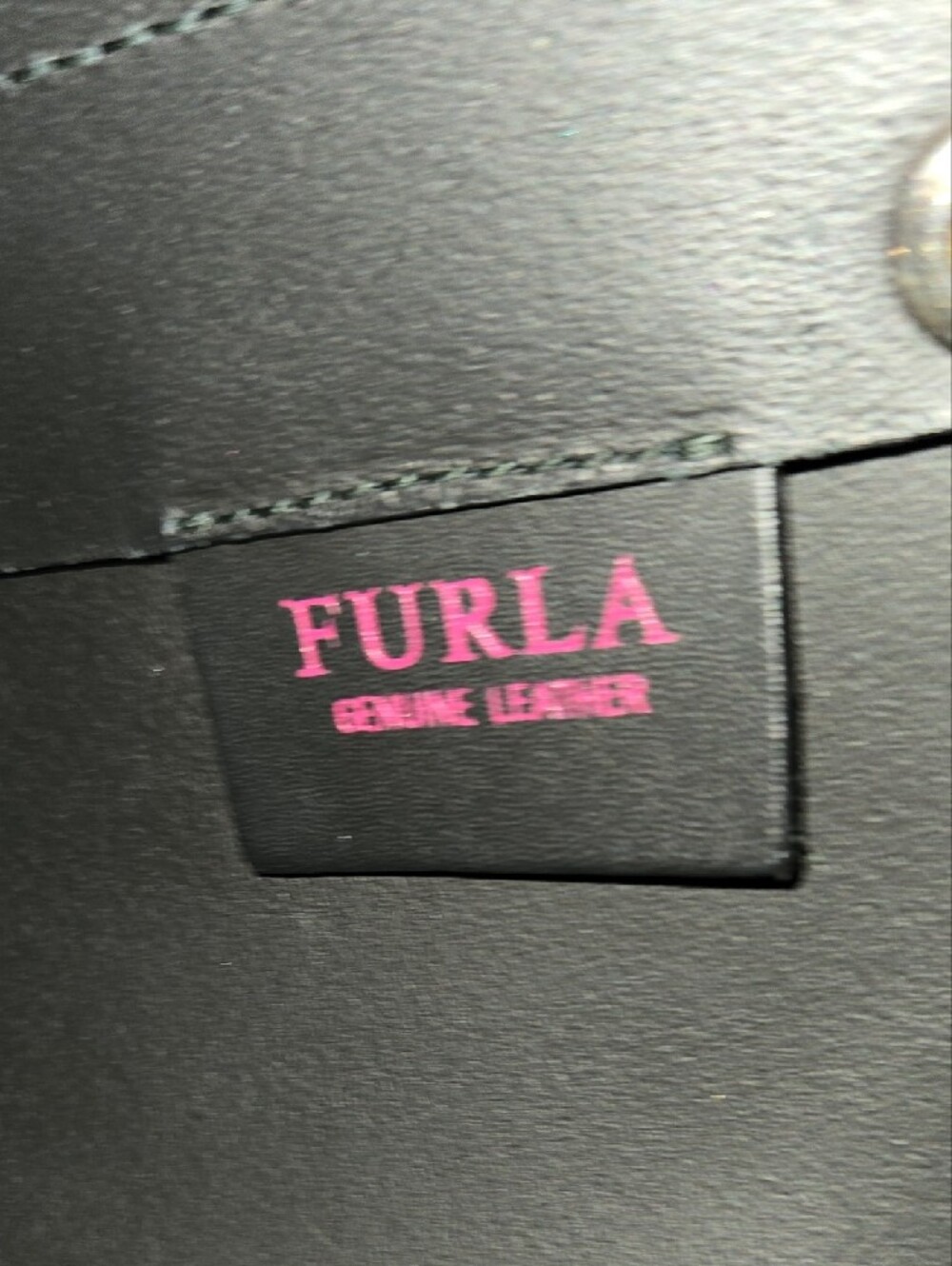 Furla Smooth Black Leather Tote - Picture 9 of 9